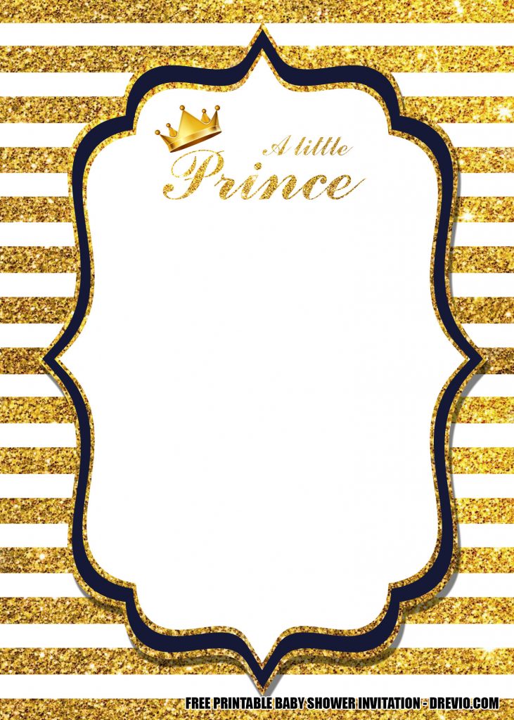 Prince Baby Shower Invitation