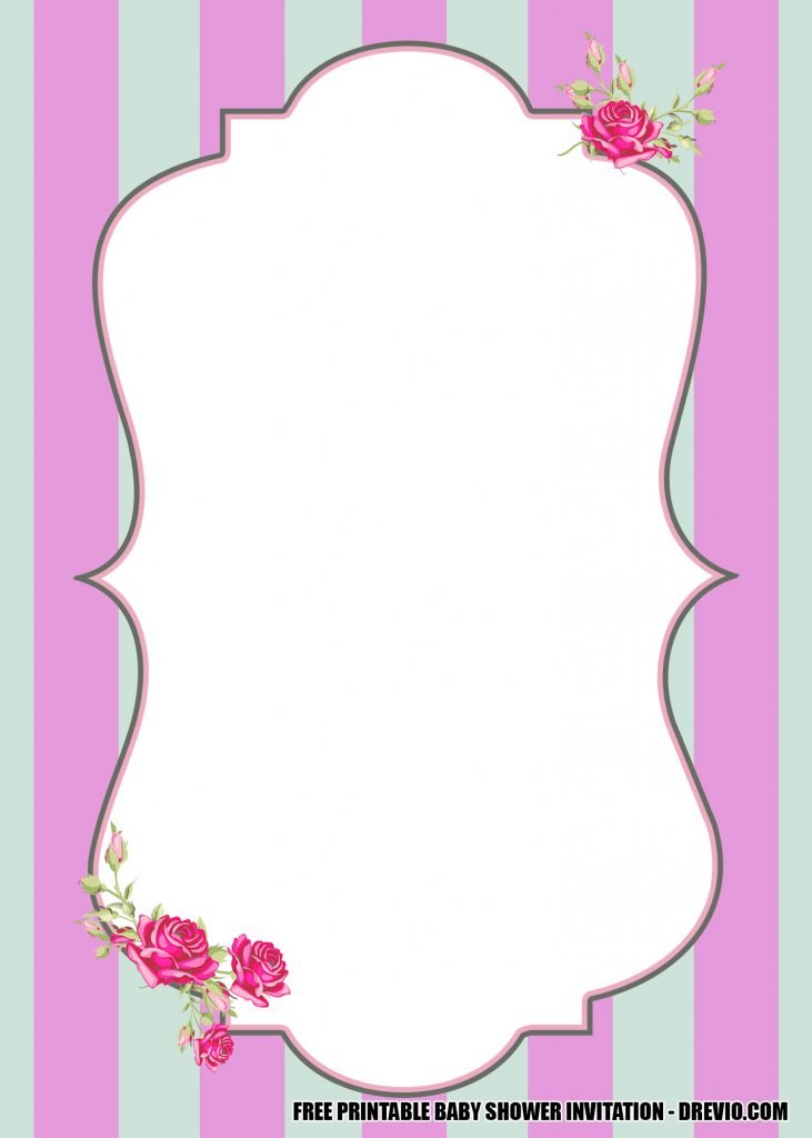 Shabby Chic Bridal Shower Invitation 2