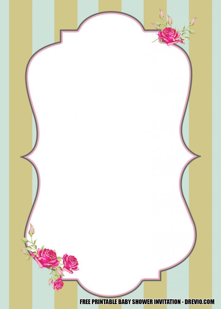 Shabby Chic Bridal Shower Invitation 5