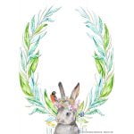 (FREE PRINTABLE) – Cute Bunny Birthday Invitation Template