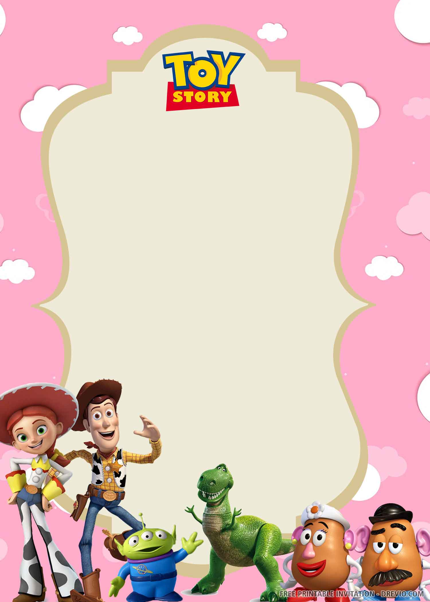 Toy Story Birthday invitation 1