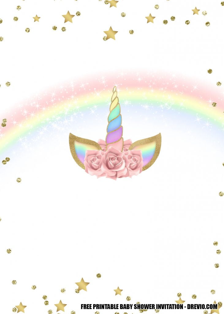 Unicorn Birthday Invitation 5