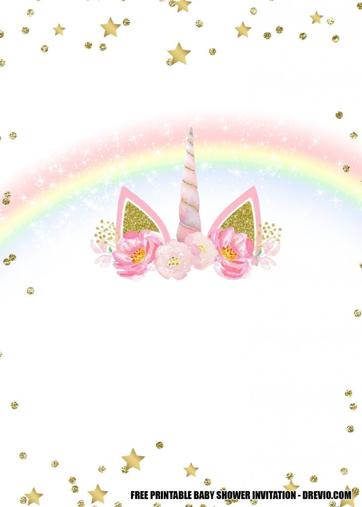 Unicorn Birthday Invitation