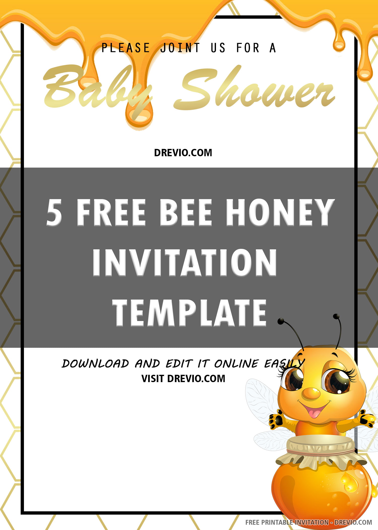 Vintage Bee Baby Shower 6