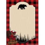 (FREE PRINTABLE) – Lumberjack Birthday Invitation Template