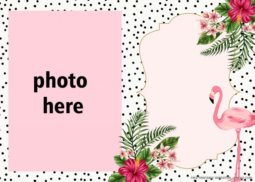 pink flamingo invitation