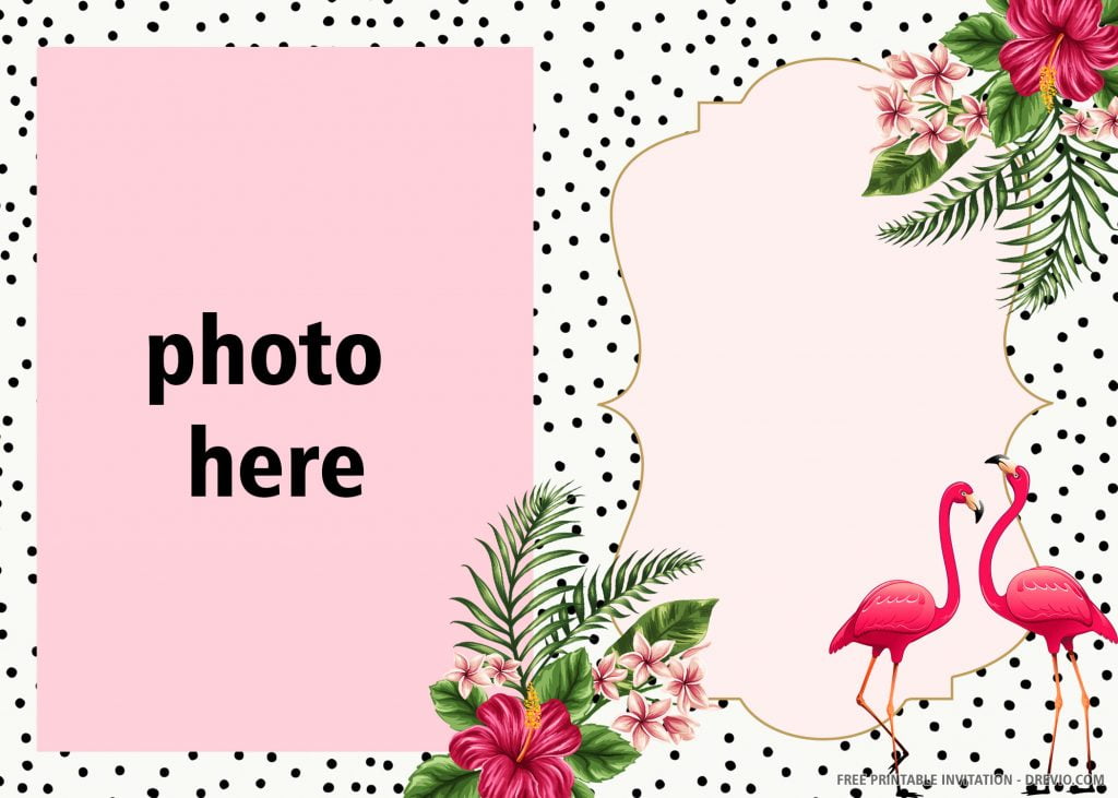 pink flamingo invitation 2