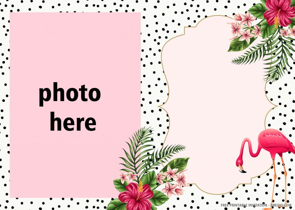 pink flamingo invitation 3