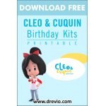 (FREE PRINTABLE) – Cleo and Cuquin Birthday Party Kits Templates