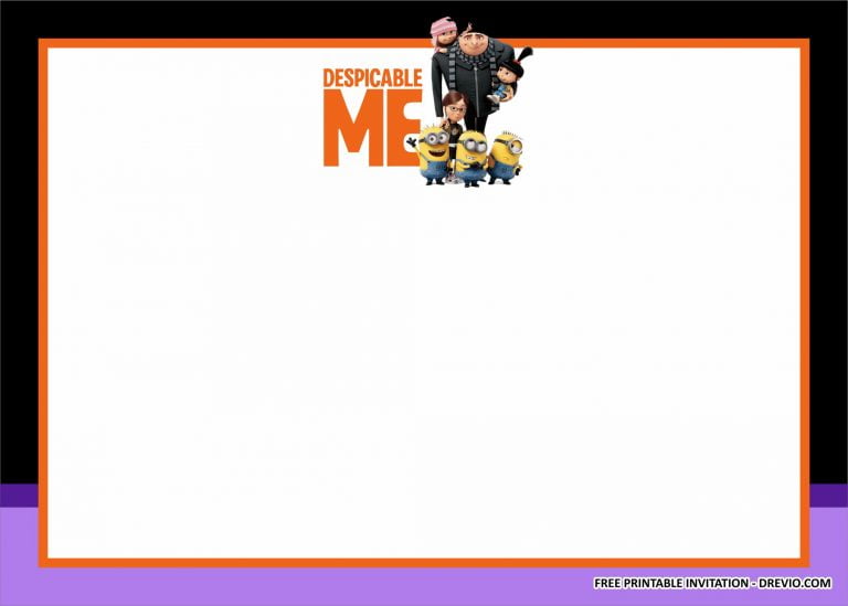 (FREE PRINTABLE) - Despicable Me Birthday Party Kits Templates