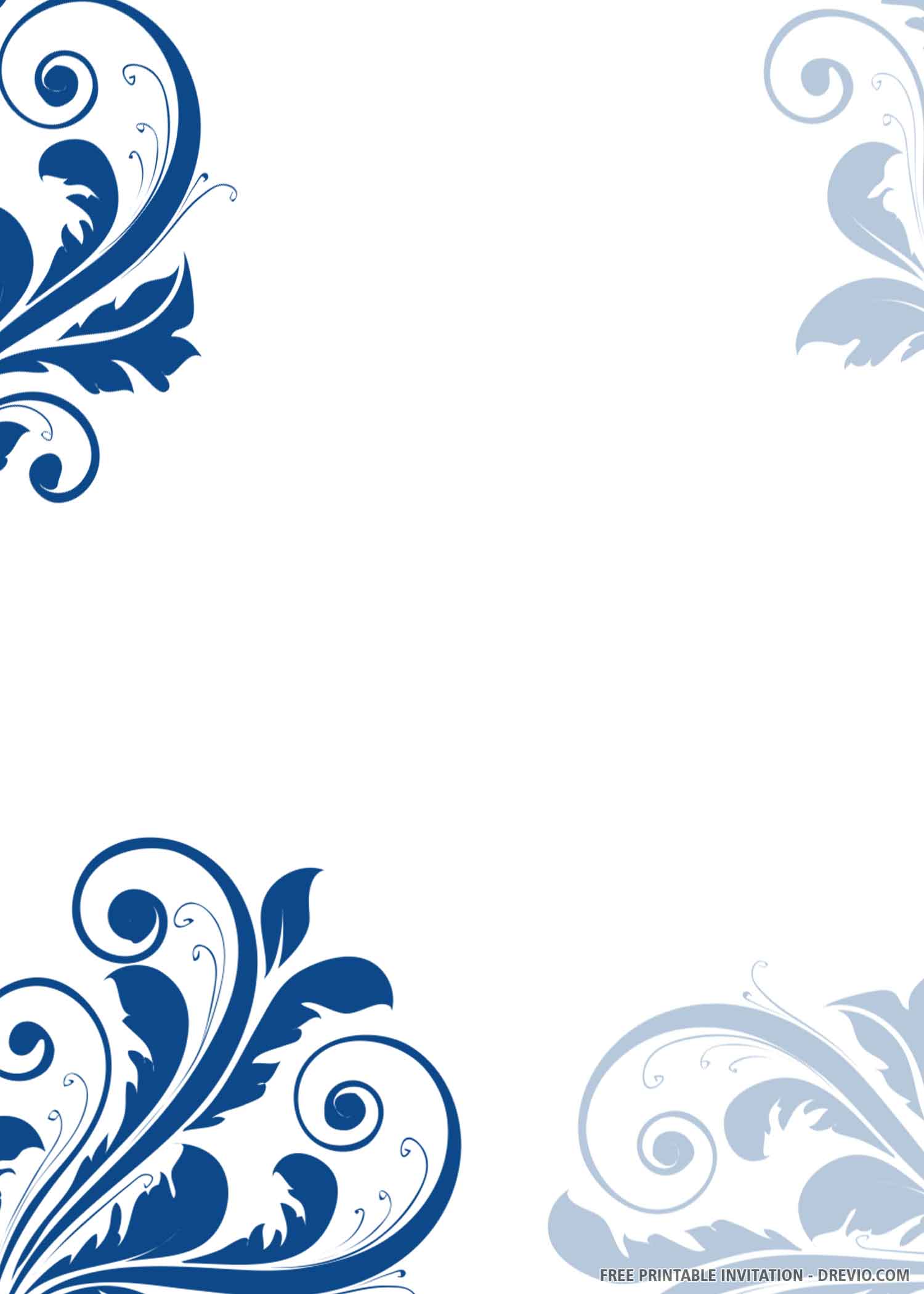 DiY Printable Wedding Invitation Template 3