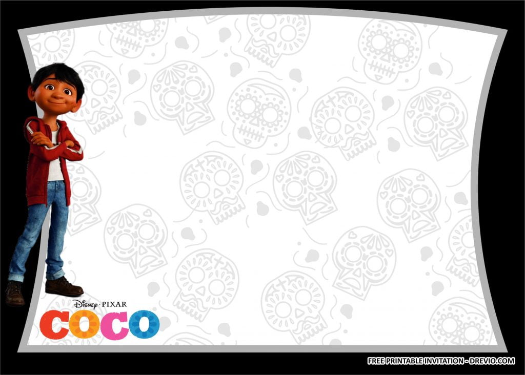 Disney Coco Invitation Templates 2