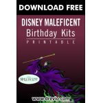 (FREE PRINTABLE) – Disney Maleficent Birthday Party Kits Templates