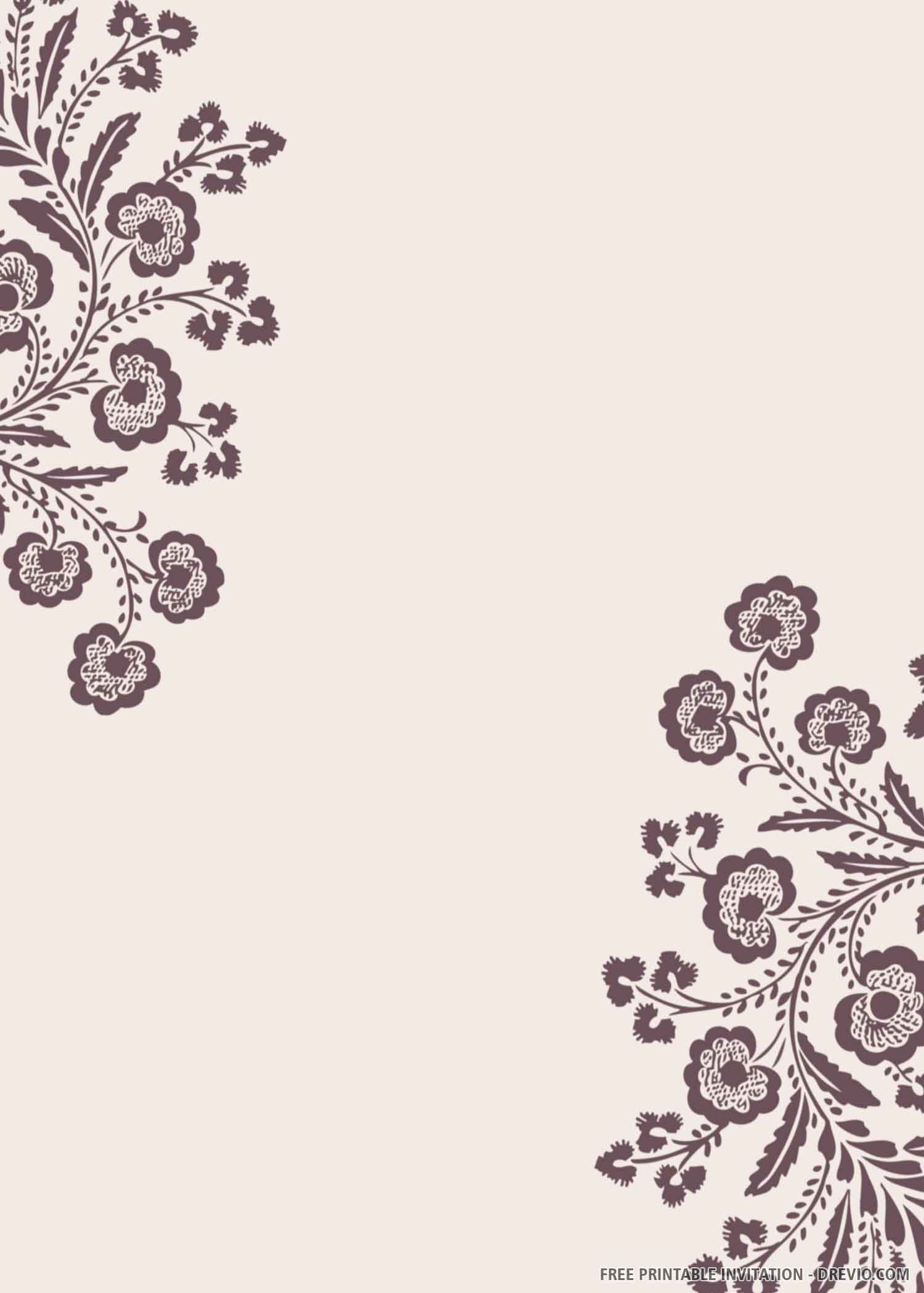 Elegant Wedding Invitation Vintage Lace 5