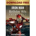 (FREE PRINTABLE) – Iron Man Birthday Party Kits Templates