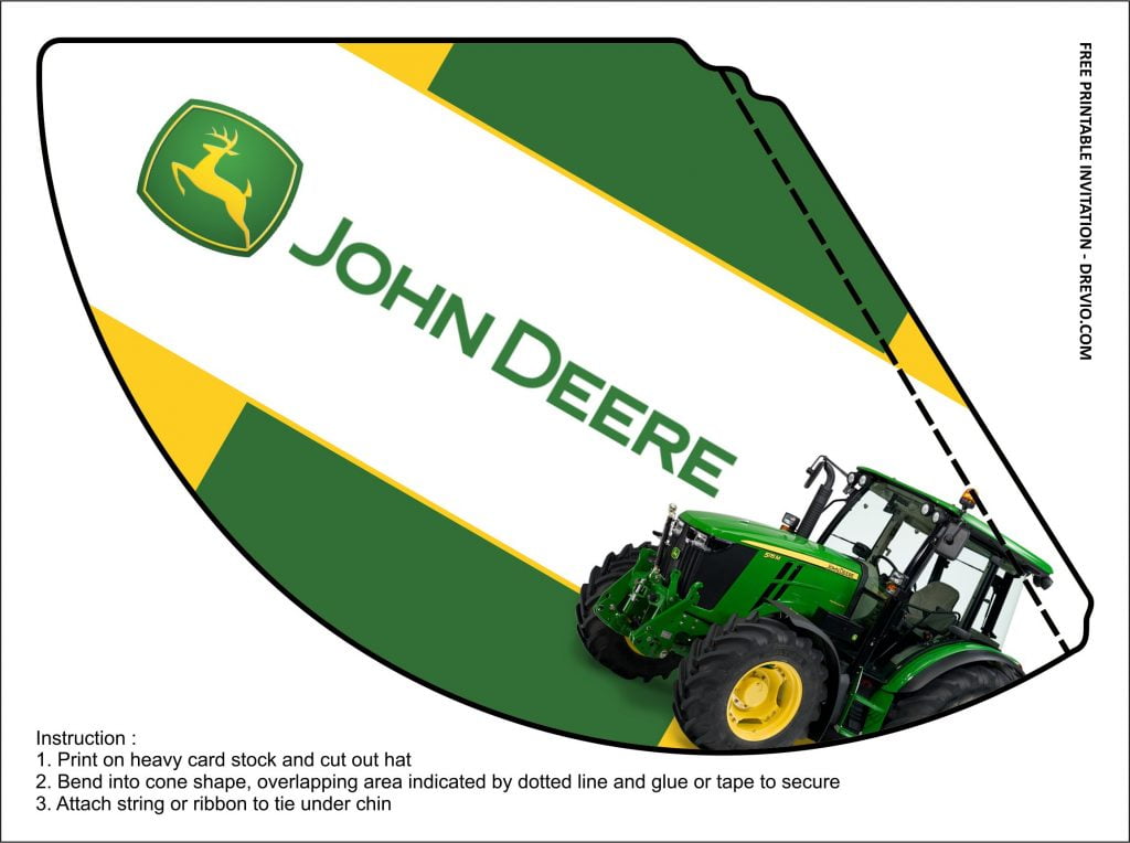 John Deere Hat Templates