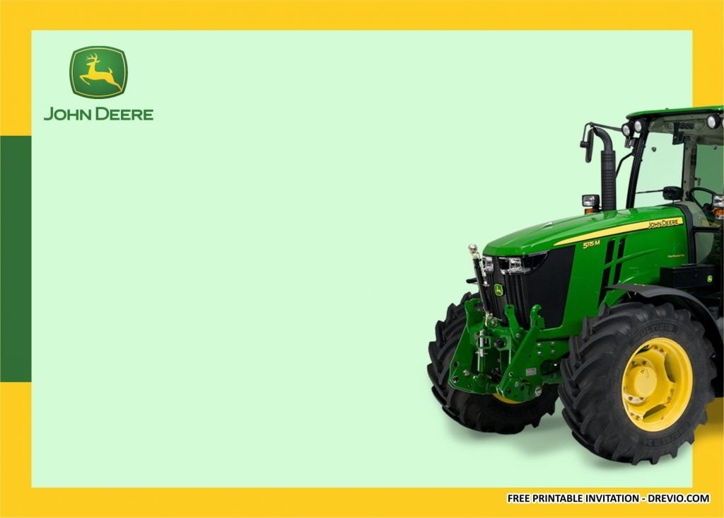John Deere Invitation Templates 1