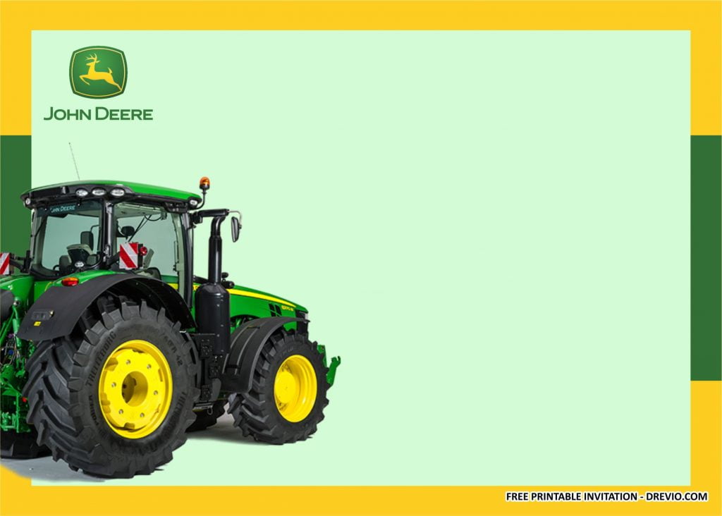John Deere Invitation Templates 2