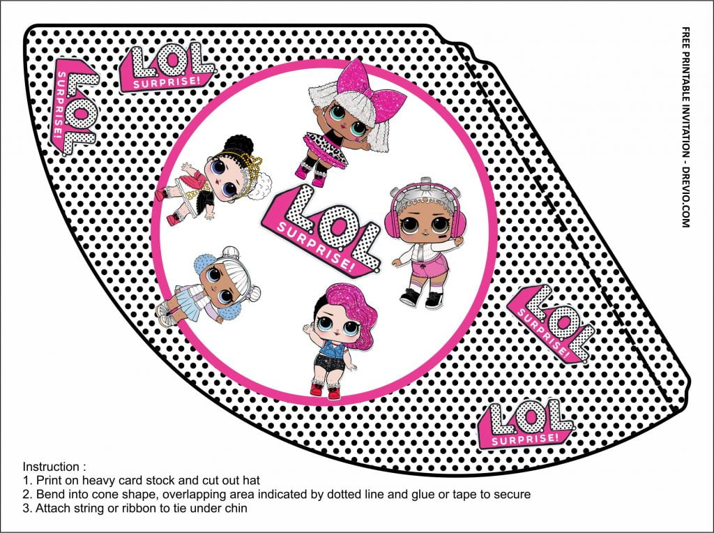 LOL Surprise Hat Templates