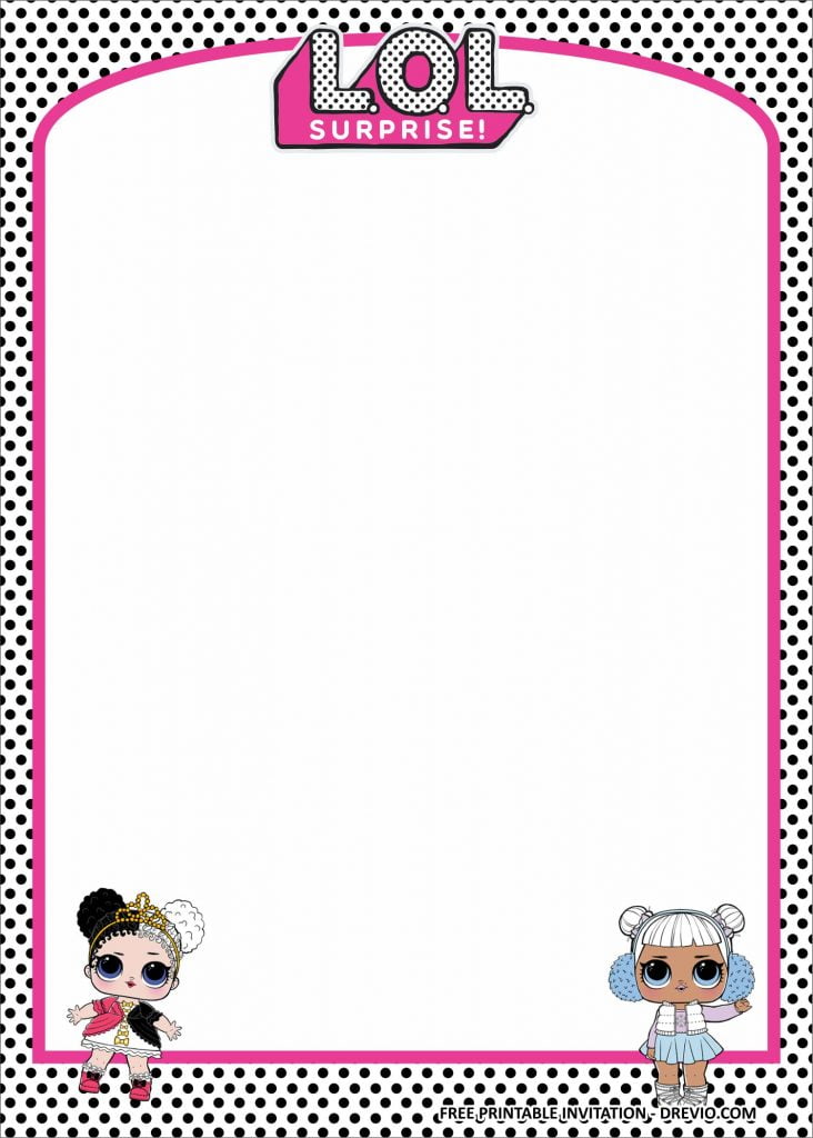 LOL Surprise Invitation Templates 1