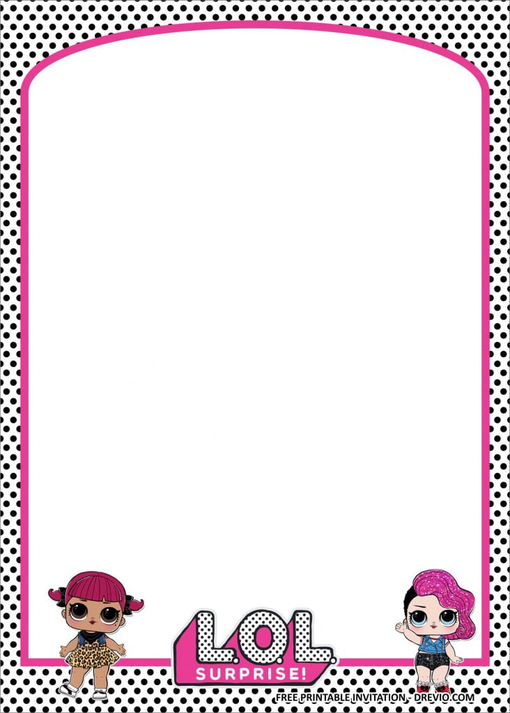 LOL Surprise Invitation Templates 2