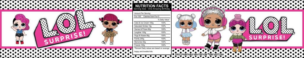 LOL Surprise Water Bottle Labels Templates 1