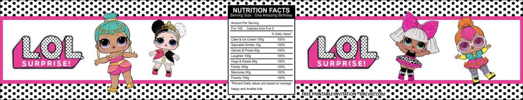 LOL Surprise Water Bottle Labels Templates 2