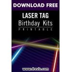 (FREE PRINTABLE) – Laser Tag Birthday Party Kits Templates: Fun to Make It With Kids