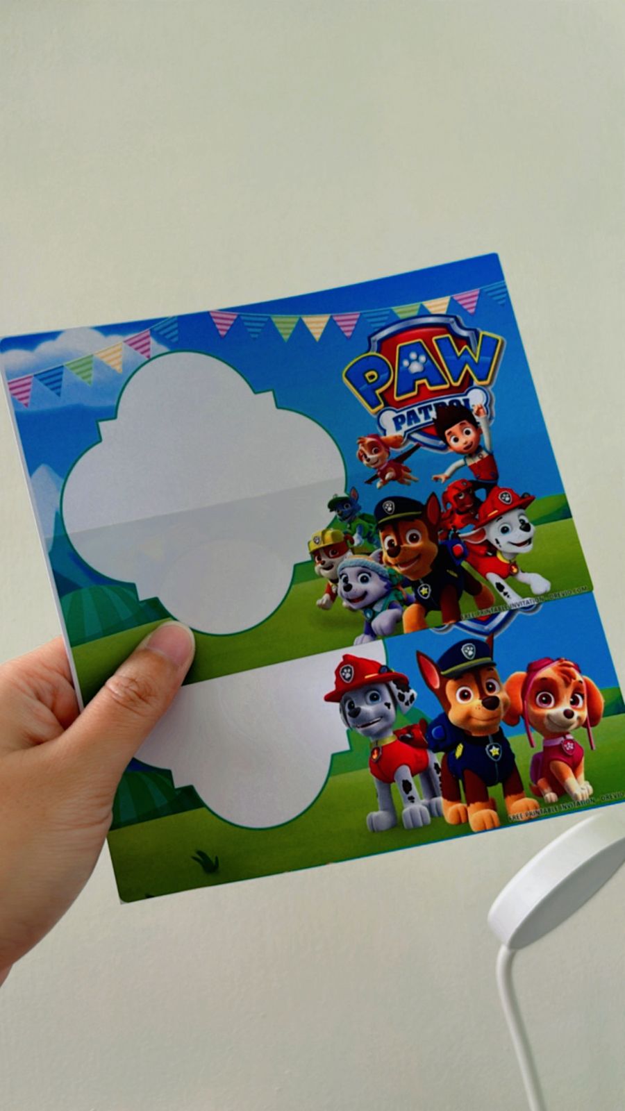 Paw Patrol Birthday Invitation 1