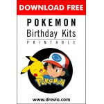 (FREE PRINTABLE) – Pokemon Birthday Party Kits Templates: Free Printable and Never Timeless