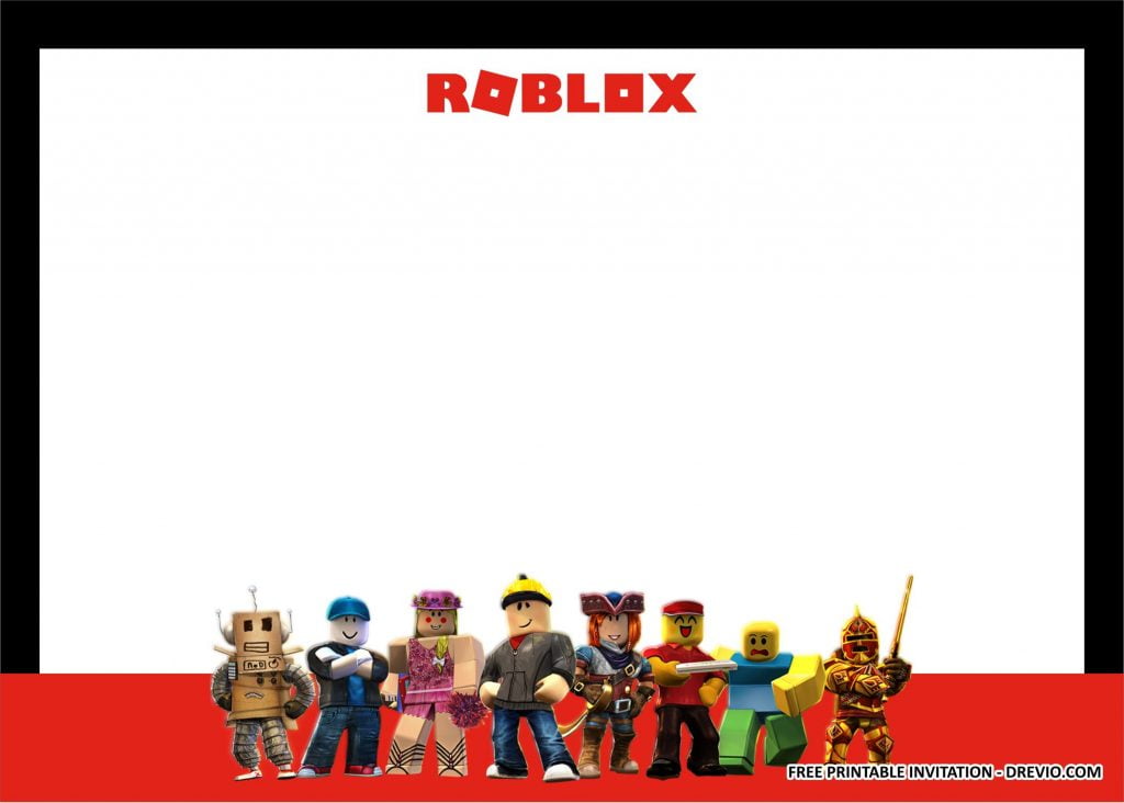 Roblox Invitation Templates 1