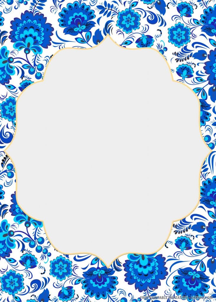 French Blue or Red Toile Wedding 4