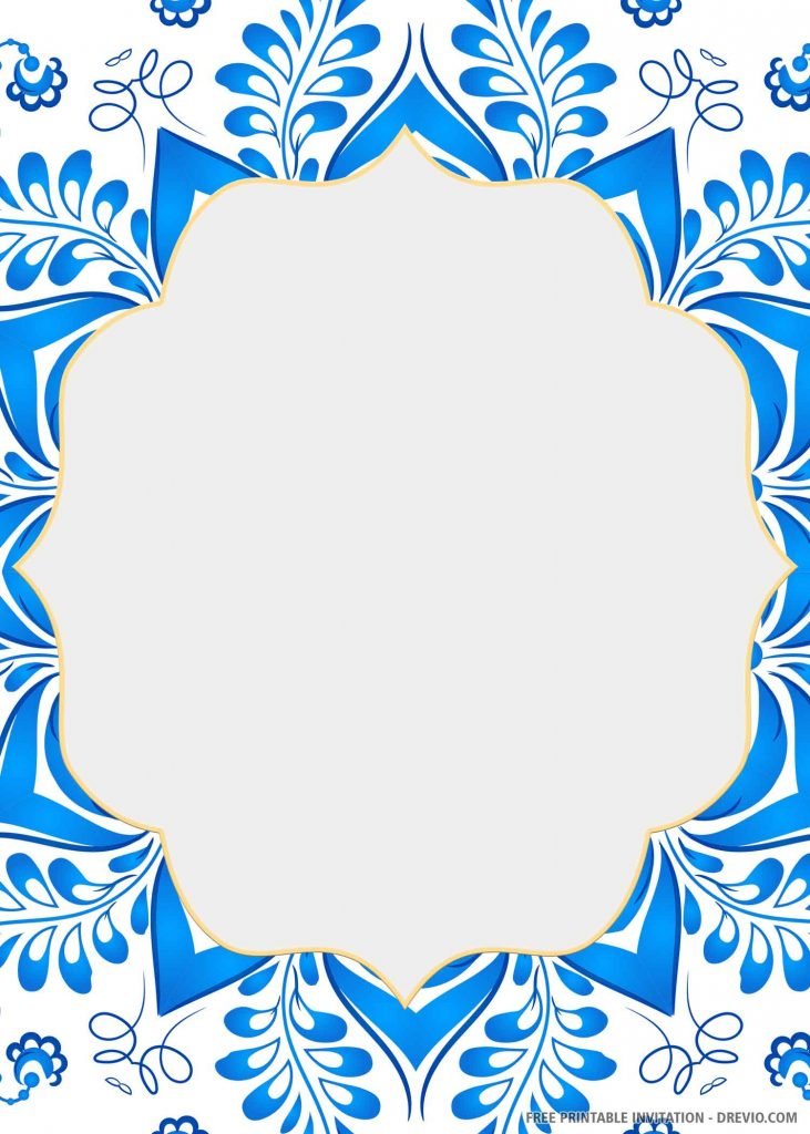 French Blue or Red Toile Wedding 5