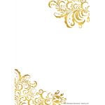(FREE PRINTABLE) – Gold Wedding Invitation Templates