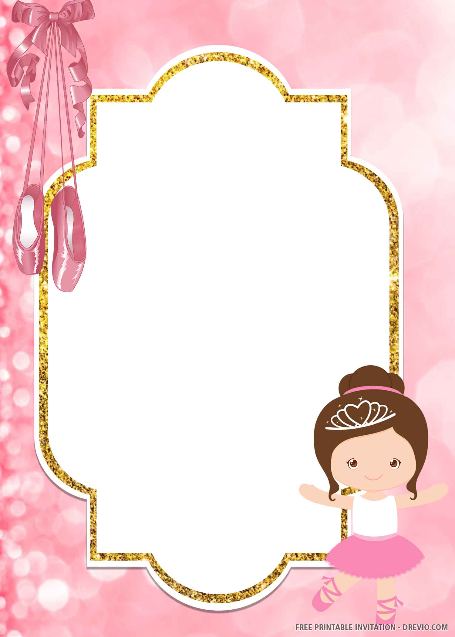 ballet invitation template