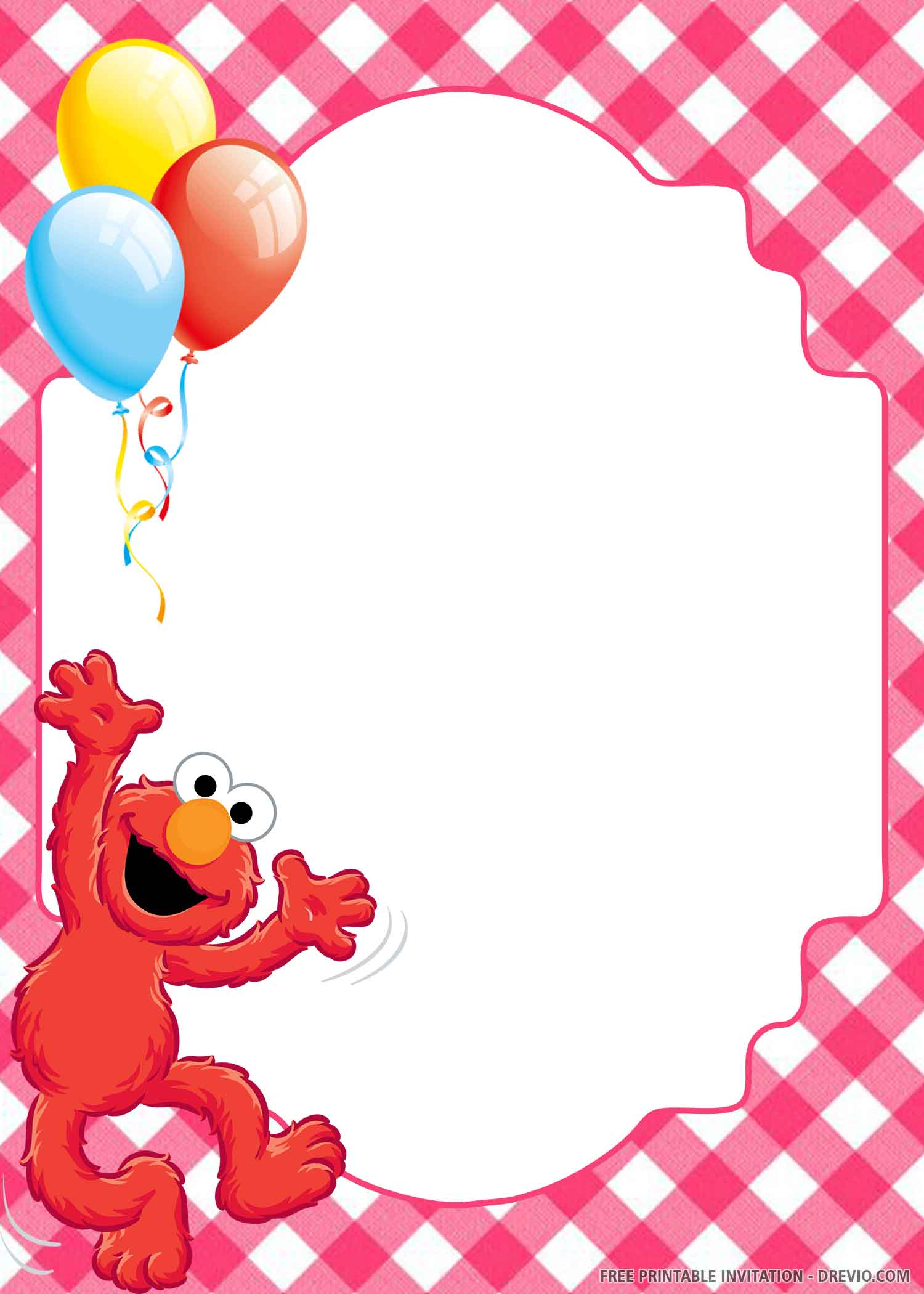 elmo celebrate jump invitation template
