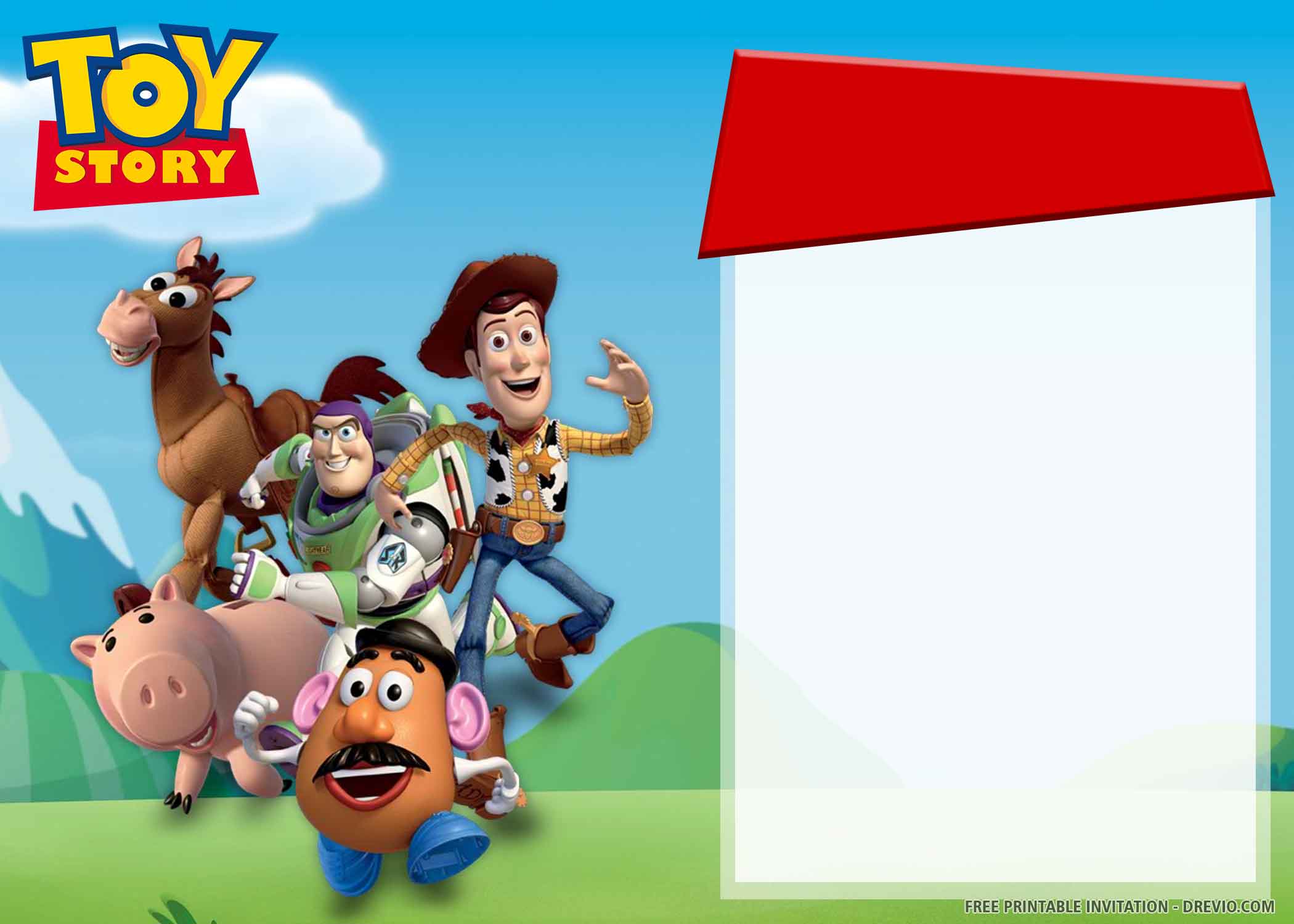 toystory3 printable invitation