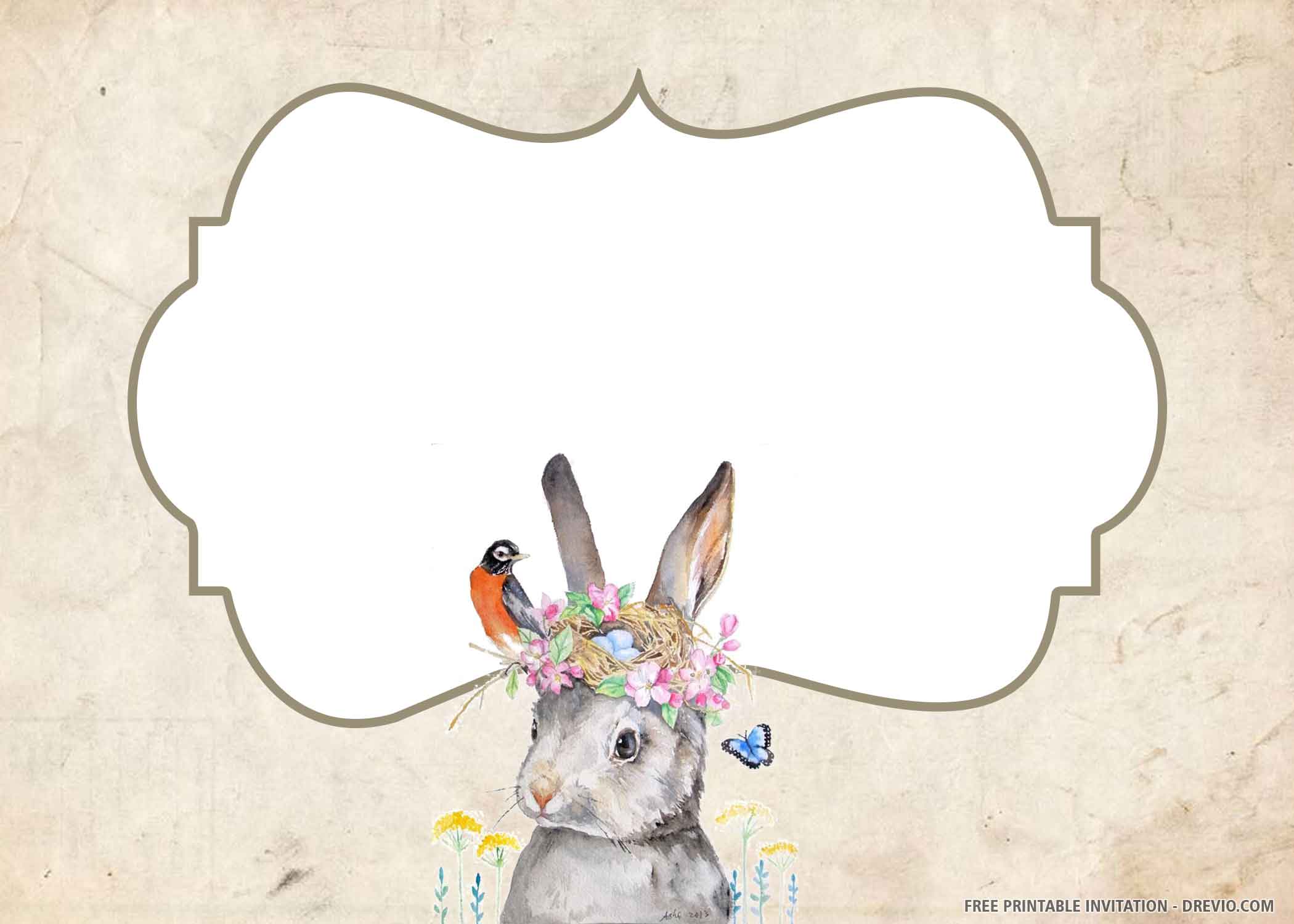 Peter Rabbit Baby Shower Invitation