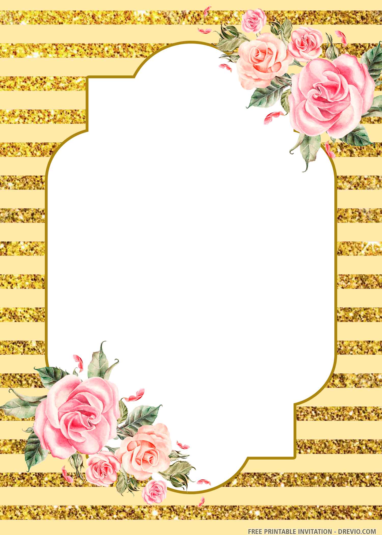 bridal wedding Invitation pink flower