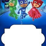 (FREE PRINTABLE) – PJ Masks Birthday Invitation Templates