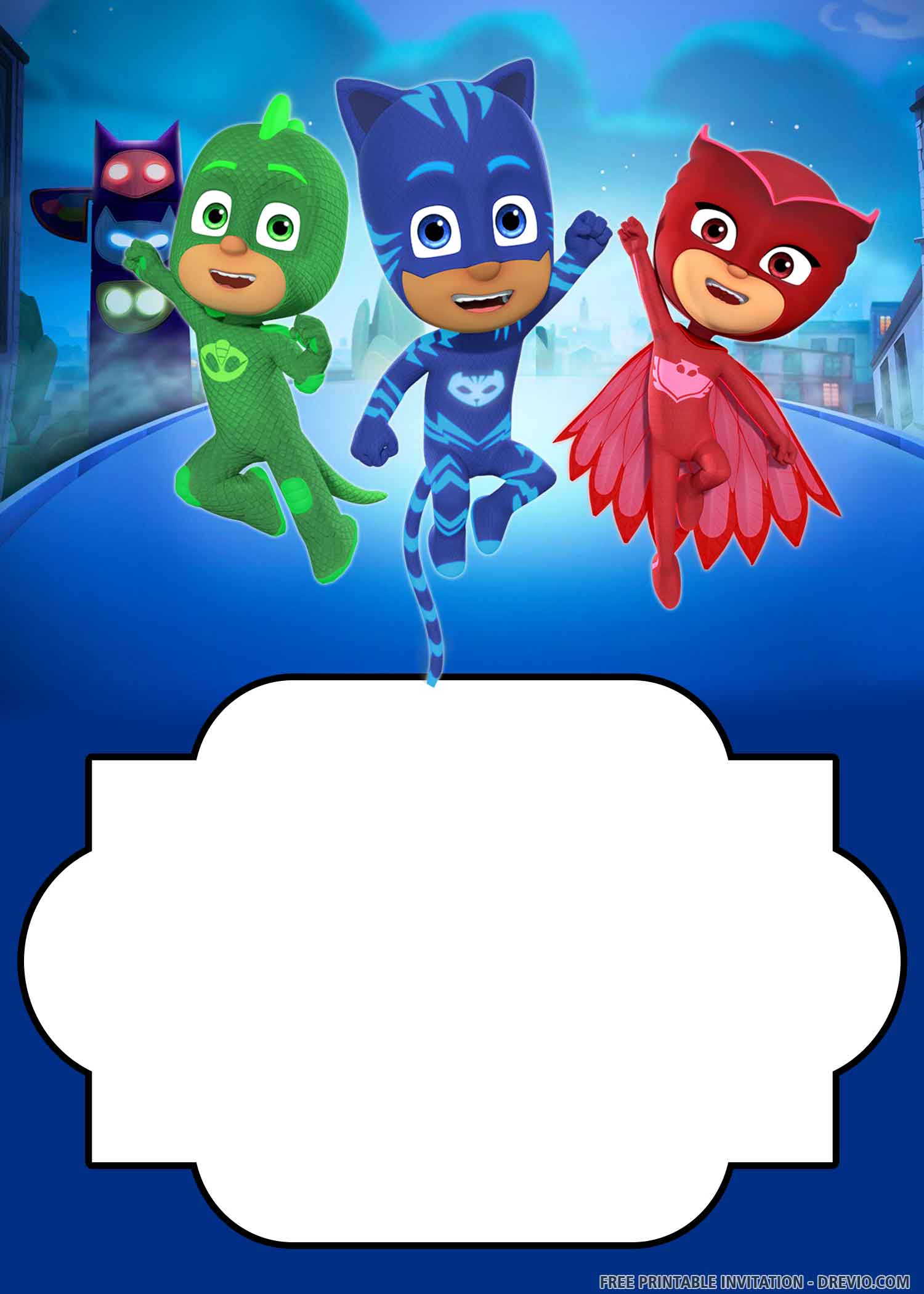 pj mask invitation film