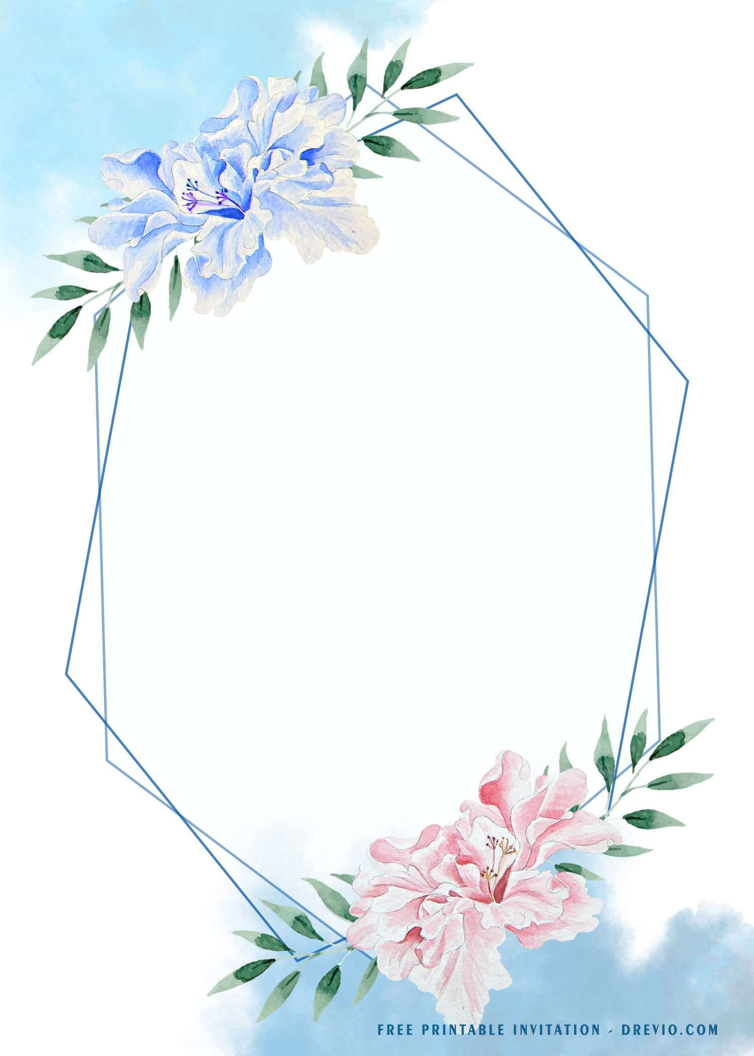 Navy Blue and Blush Pink floral