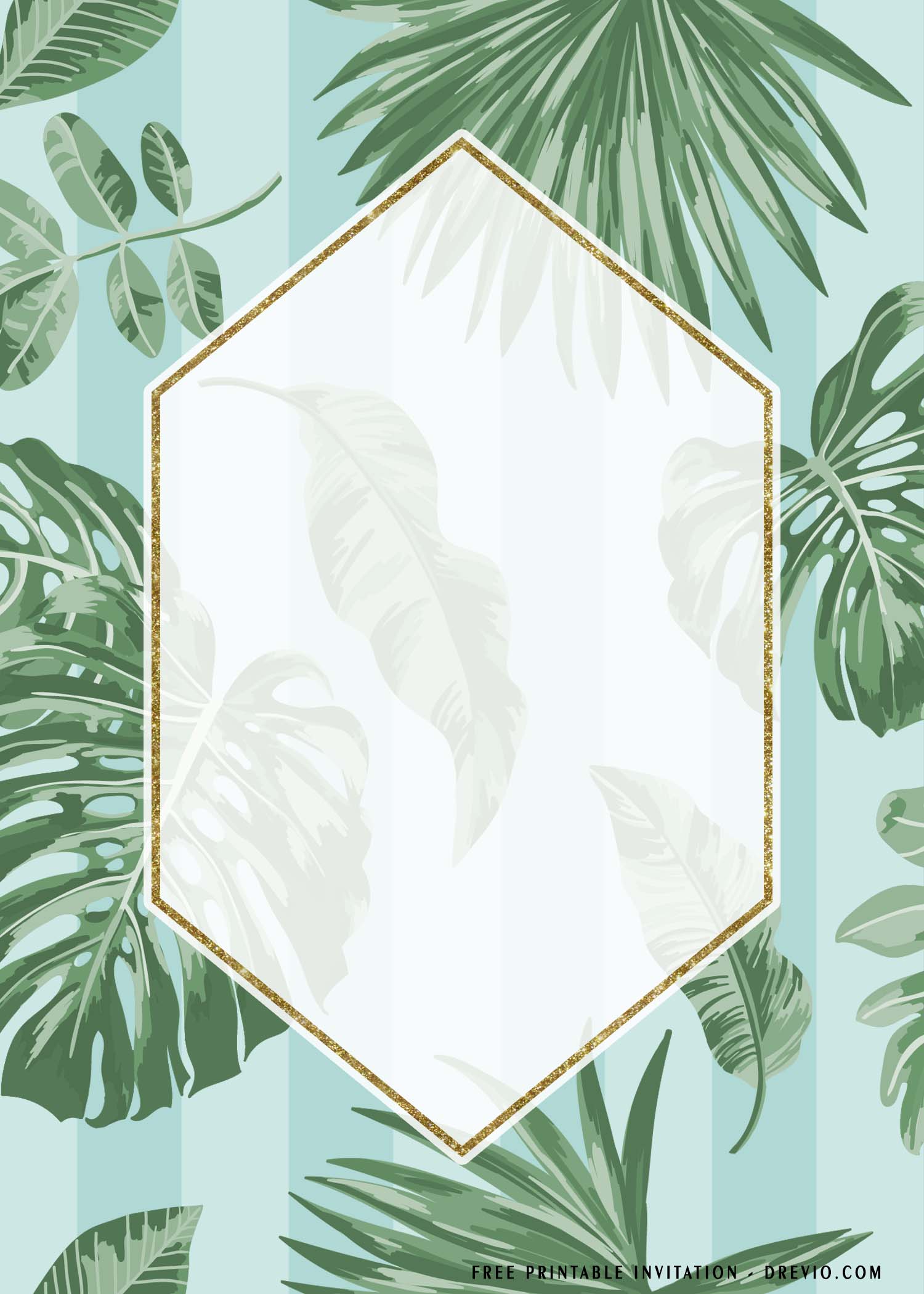 Tropical Palm Bachelorette greenery