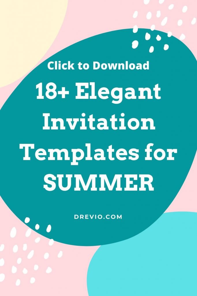 18 Elegant Invitation Templates for Summer