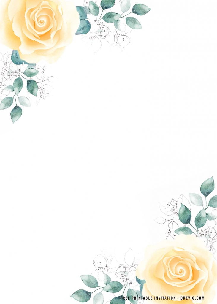 Boho Floral Greenery Watercolor