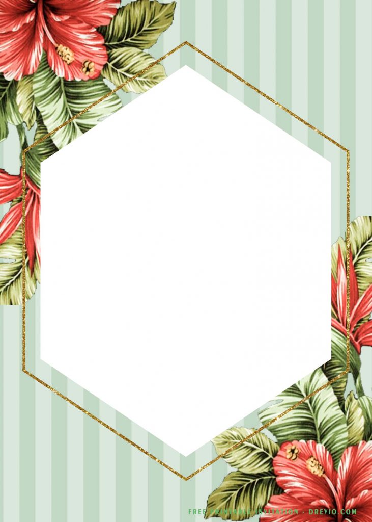 Tropical Baby Shower Invitation