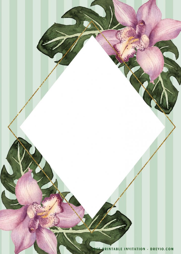 Tropical Boho Baby Shower Invitation