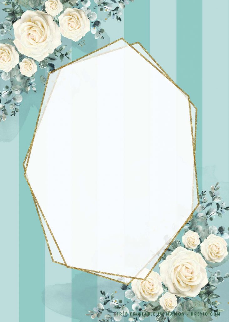White rose gold greenery
