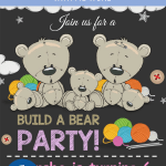 Build A Bear Birthday Invitation Templates – Editable With MS Word