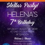 Galaxy Birthday Invitation Templates – Editable With MS Word